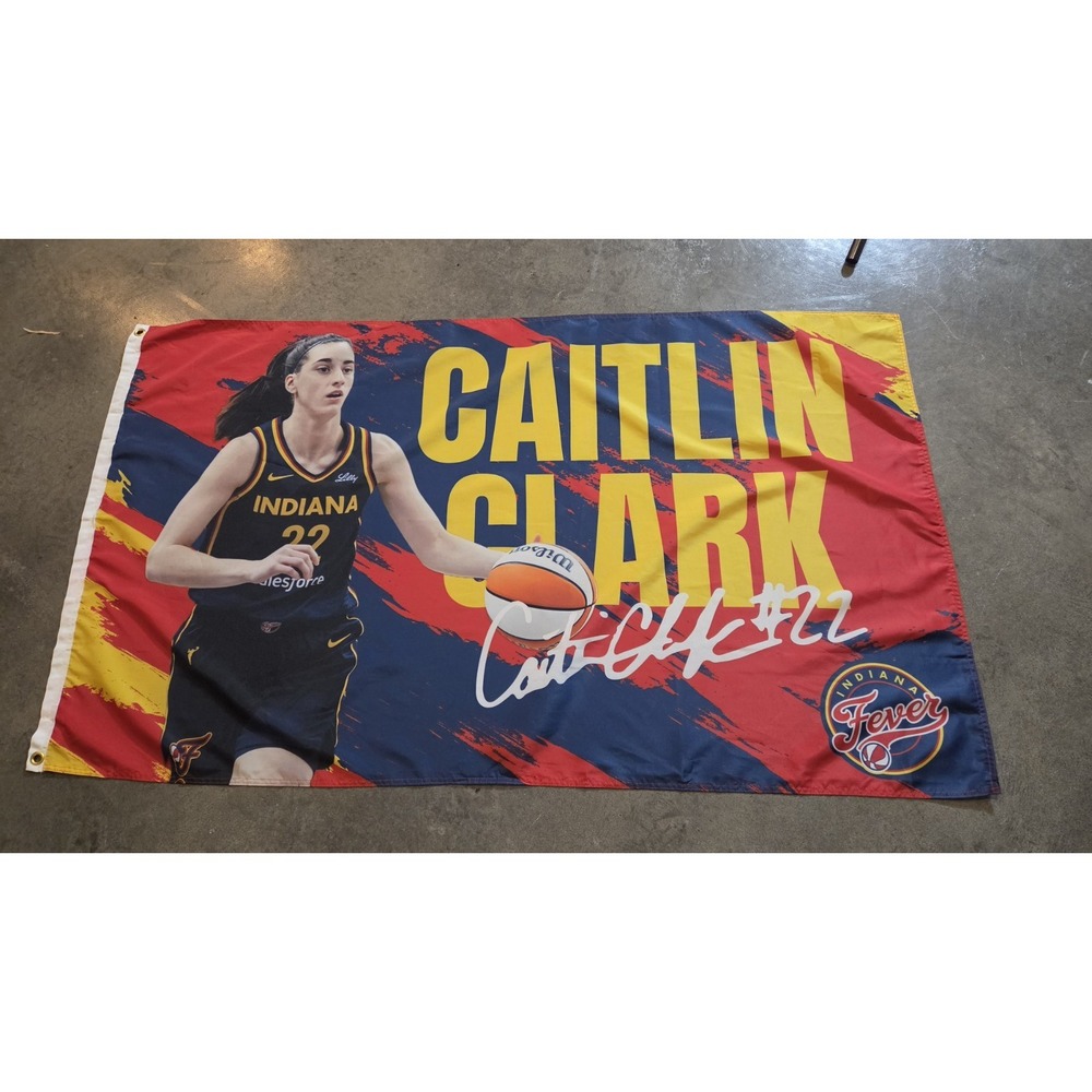 Caitlin Clark Indiana Fever Flag 3x5 Red Excellent WNBA Banner Desert Cactus